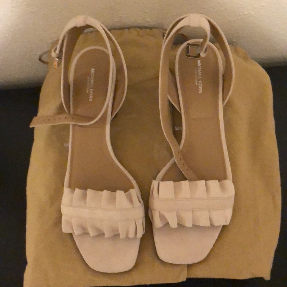 NWT Michael Kors Collection Suede Sandals